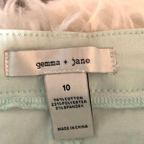 Gemma + Jane Soft Mint Tie Dye Bell Bottom Jeans - Picture 6 of 8